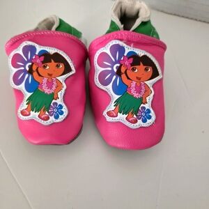Dora the Explorer Leather Footlets Baby Shoes 3-9  month